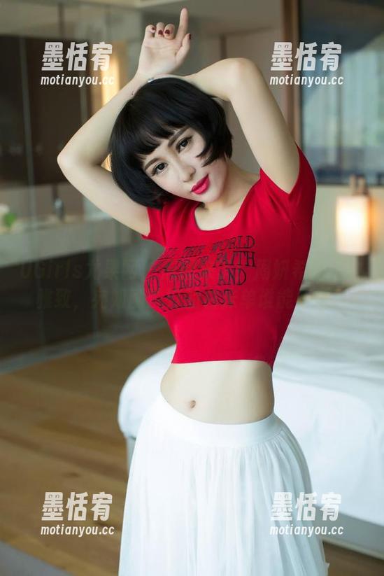 UGirls尤果网 - 原图来了！周妍希的纯白雅致，宛如刚洗好的白床单谁能不爱？